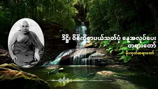 ဒိဋ္ဌိ၊ ဝိစိကိစ္စာပယ်သတ်ပုံ နေ့အလုပ်ပေး တရားတော်