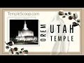 Orem Utah Temple on a winter day by drone on March 15 2021