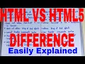 html vs html5 difference difference between html and html5 html and html5 difference Html 5 vs html