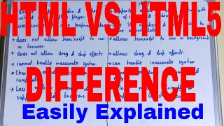 html vs html5 difference difference between html and html5 html and html5 difference Html 5 vs html