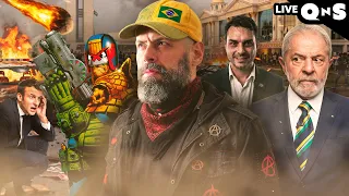 🔴 LIVE DO CAOS: debate Lula x Flávio, protestos no mundo. filmes sem clímax e o caso do Meteoro BR