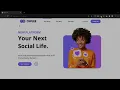 Build a social media page with HTML CSS