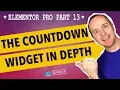 Elementor Pro Part 13 - Elementor Countdown Timer Widget