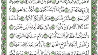 تلاوة رائعة سورة النازعات مكتوبة الشيخ علي جابر Www Qoranet Net 