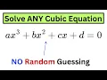 How to Solve Any Cubic Equation Without Guessing