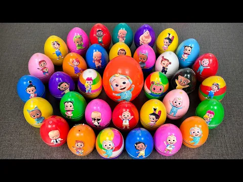 Download MP3 Cocomelon Eggs On Sand: Finding Pinkfong, Hogi with CLAY ! Satisfying ASMR Videos