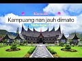 Download Lagu Karaoke kampuang nan jauh dimato Nada dasar E | Lagu minangkabau