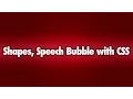 CSS Shapes and Speech Bubble