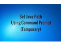 Set Temporary JAVA path by using Command Prompt