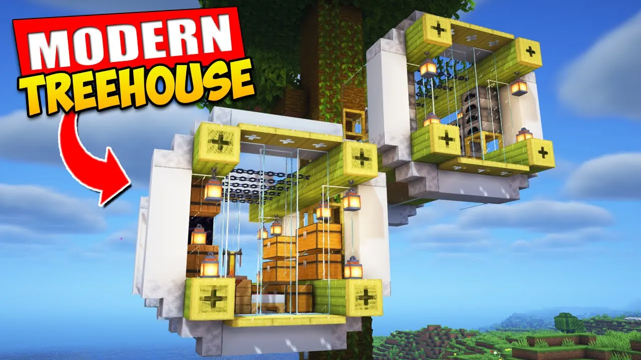 Minecraft Treehouse Tutorial ????