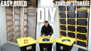 DIY Sliding Tote Storage Easy Build Lots of Storage Organization