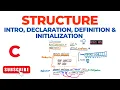 Structure - Intro Declaration Definition Initialization C Programming Language