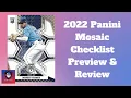 Everything to Know About 2022 Panini Mosaic Baseball Reviewing the Checklist