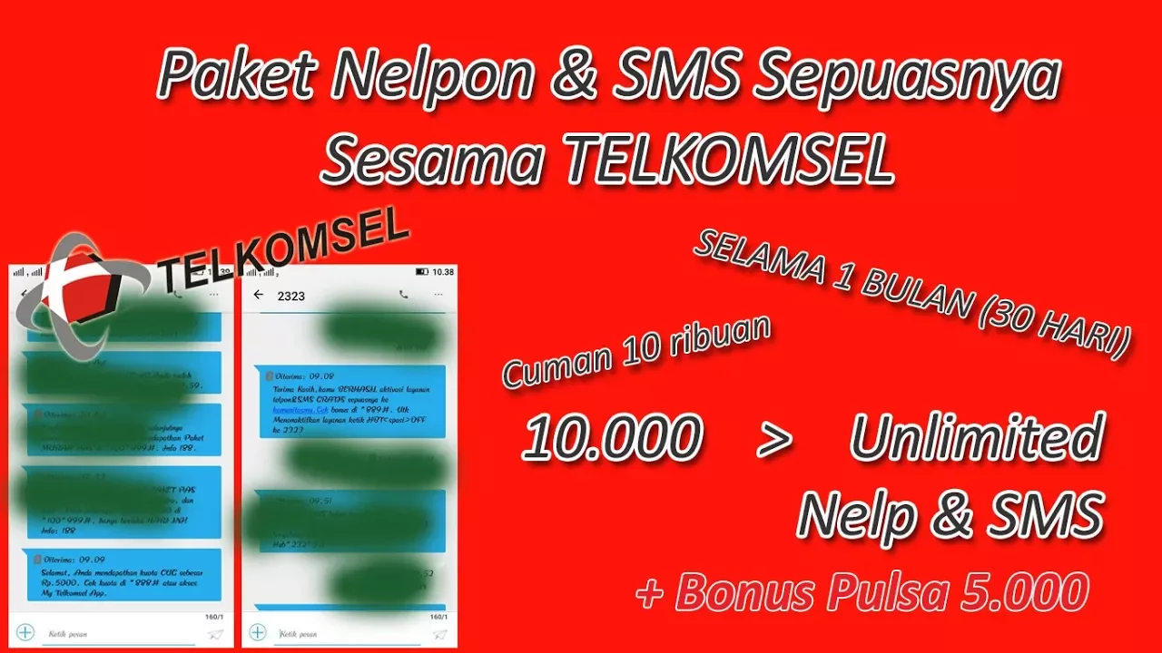 KODE Paket NELPON Ke SEMUA OPERATOR 24 JAM - ALL TELKOMSEL