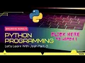 Python Programing Part-3 Let s Learn With Josh