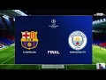 PES 2020 | Barcelona vs Manchester City | Final UEFA Champions League UCL | Gameplay PC