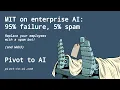 Download Lagu MIT on enterprise AI: 95% failure, 5% spam, 100% crypto