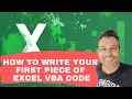 How to write your First Piece of Excel VBA Code