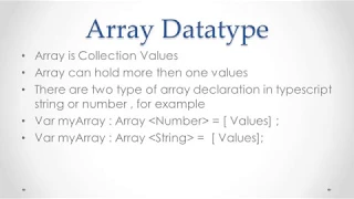 10 array datatype in typescript