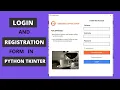 Advance Account System Login and Sign Up Page System made with Python Tkinter