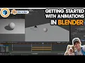 Getting Started with ANIMATIONS in Blender - BEGINNERS START HERE