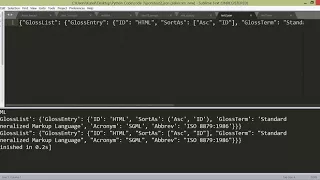 Python XML and JSON Parsing