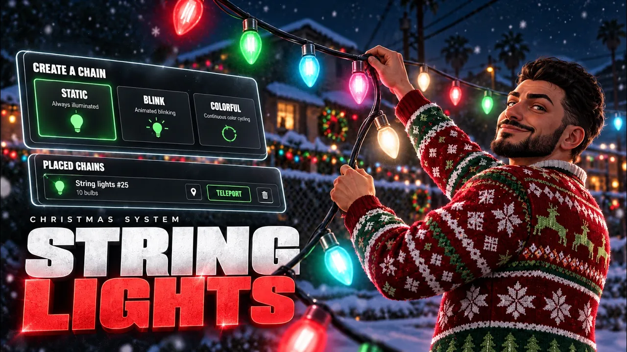 Christmas String Lights Creator