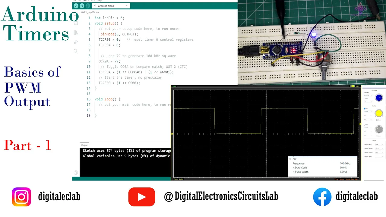 DEC #023 | Arduino PWM modes explained - Atmega328p timers | Part 1
