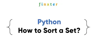 How to Sort a Set in Python