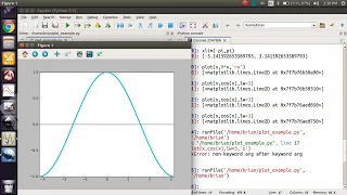 A tour of Spyder Python as a Calculator and some basic plotting