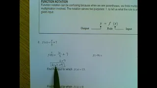 U3L2 Function Notation Notes 2 part 1