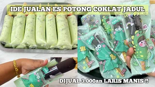 ISENG JUALAN DI RUMAH MALAH LARIS DICARI BOCIL !! IDE JUALAN ES POTONG COKLAT JADUL