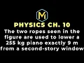 10 2 Mastering Physics Solution Tutorial - The two ropes seen in the figure are used to lower a 255