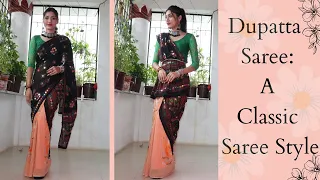 how to drape your dupatta like a saree