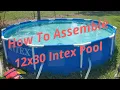 How to assemble the Intex 12x30 metal above ground pool