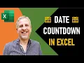 Excel Date Countdown Countdown Between Two Dates Days Remaining Countdown Working Days