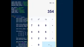 Simple Calculator App using Tkinter in Python