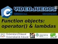 C Function objects operator y lambdas