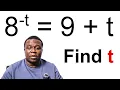 Lambert W function Can You Solve This Math Problem 8 t 9 - t Find X