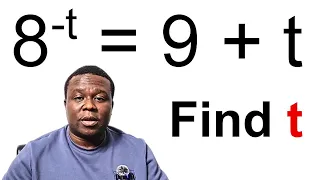 Lambert W function Can You Solve This Math Problem 8 t 9 - t Find X