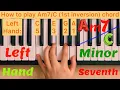 Piano Lesson 197 How to play 1st inversion chord with the left hand play along tutorial