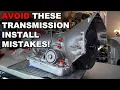 How to Properly Install a Torque Converter Into a Transmission Adjust the TV Cable
