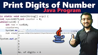 Print digits of a Number in Java Count number of Digits in Java