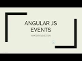 How To Use Events In Angular JS