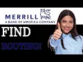 How To Find Merrill Edge Routing Number 2025