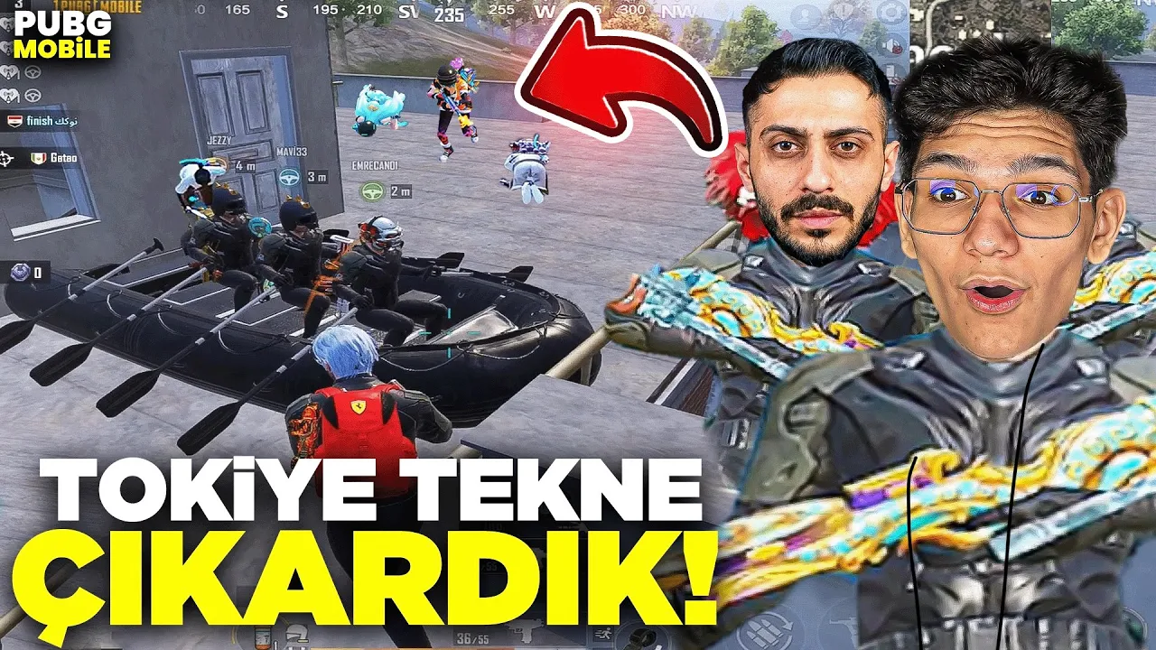 TOKİ'YE TEKNE ÇIKARDIK! EKİPLE VİCTOR PUSU - PUBG MOBİLE