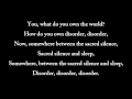 Download Lagu System of a down - Toxicity - Lyrics