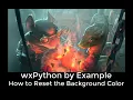 wxPython by Example - Resetting the Background Color