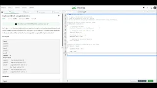 Implement Stack using Linked List Linked List Stack GFG practice