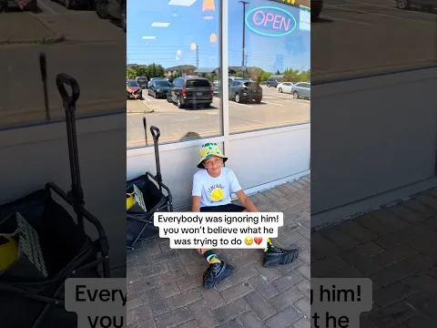 everybody was ignoring this kid, but you won’t believe what he was trying to do 😢❤️